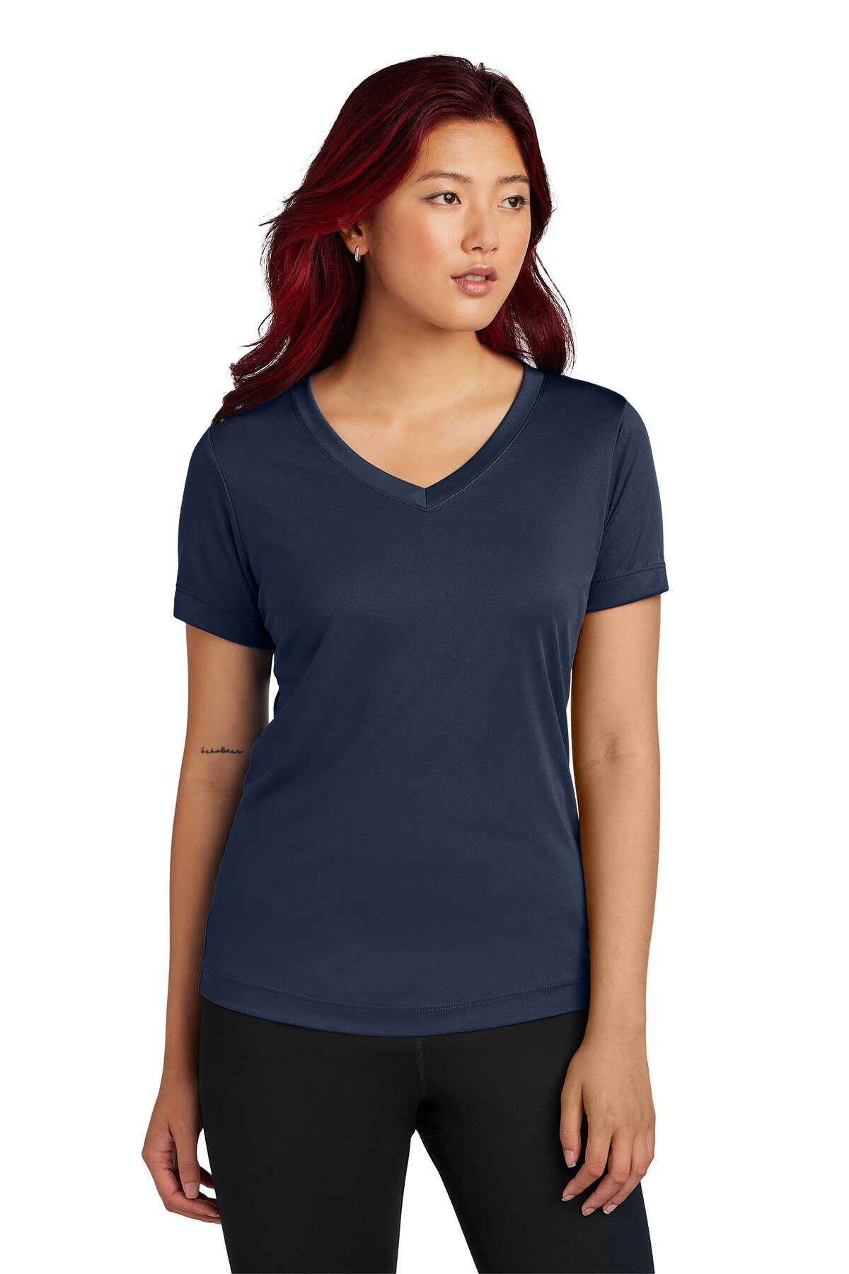 Sport-Tek® Ladies Posi Charge V-Neck Short SleeveTee
