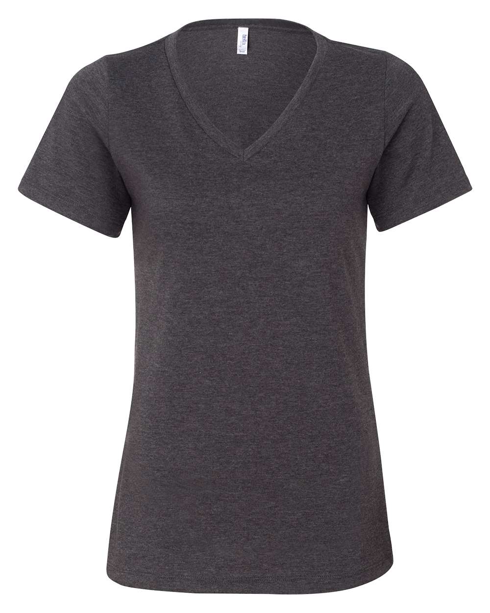 BELLA + CANVAS® Women's Relaxed Heather CVC V Neck Short Sleeve T-Shirt - 6405CVC