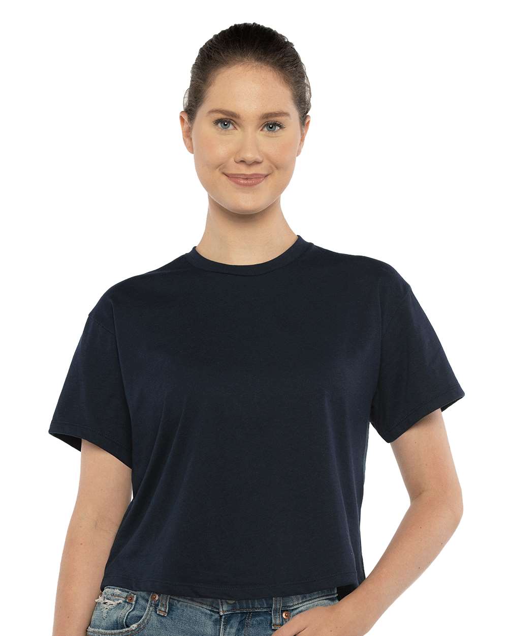 Next Level® Women's Short Sleeve Crewneck Ideal Crop Top - 1580