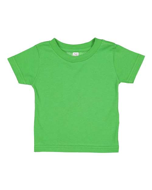 RADYAN® Infant Cotton Crewneck Short Sleeve Jersey T-shirt