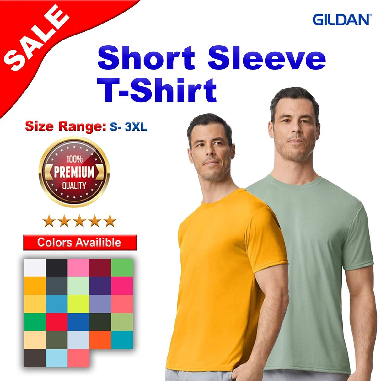 Gildan® Classic Fit Crewneck Short Sleeve Tee