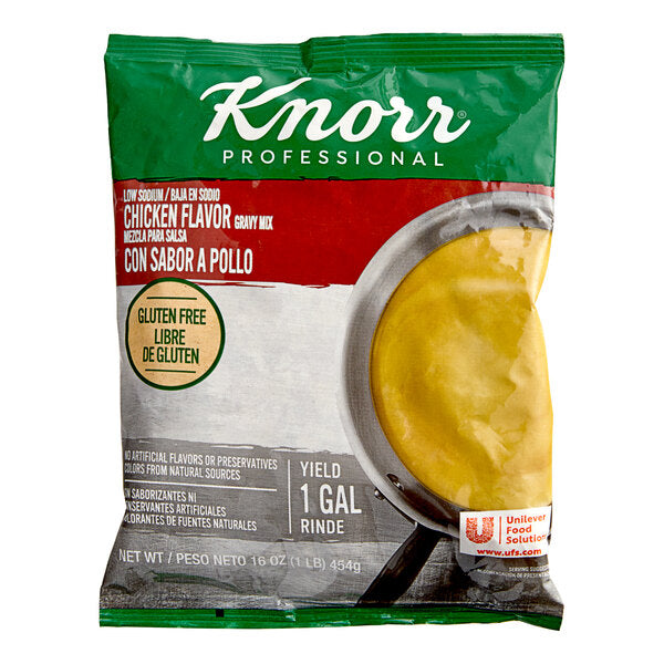 Knorr 1 lb. Low Sodium Chicken Gravy Mix - 6/Case