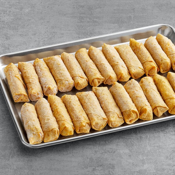 The Gourmet Egg Roll Co. 3 oz. Sausage, Egg, and Cheese Egg Roll - 60/Case