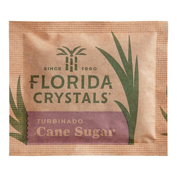 Florida Crystals Turbinado Cane Sugar 4.5 Gram Packets - 1,200/Case