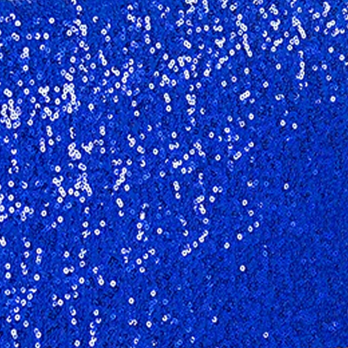 1 Piece Royal Blue Sequin Spandex Chair Cap 13.5 inch by 10 inch Reception Decor