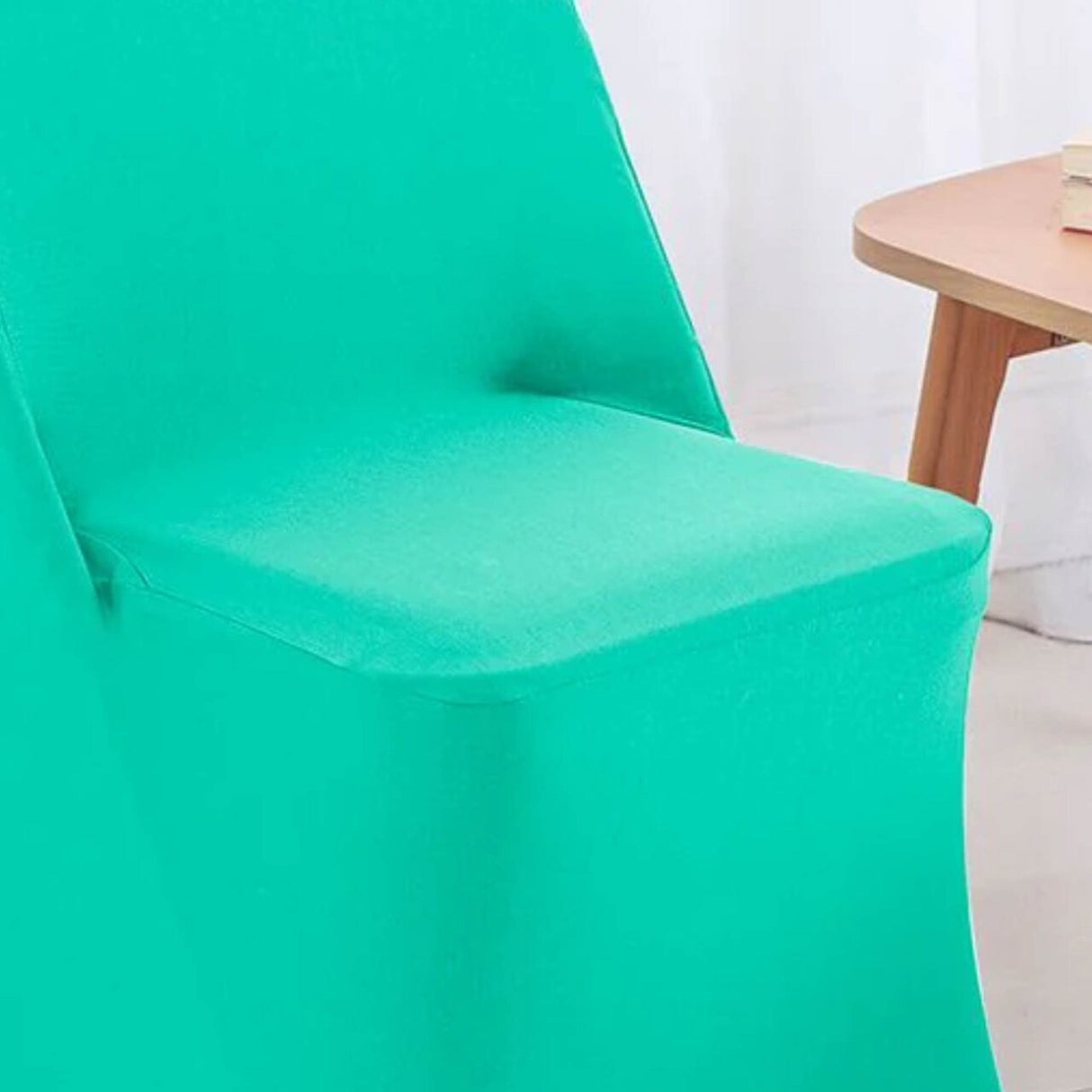 1 Piece Tiff Blue Spandex Chair Cover for Stretch Folding Seating