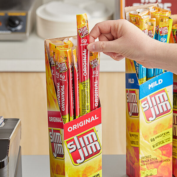Slim Jim Original Meat Stick 0.97 oz. - 144/Case