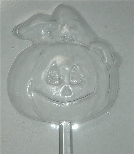 Ghost Coming Out of Pumpkin Sucker Chocolate Mold