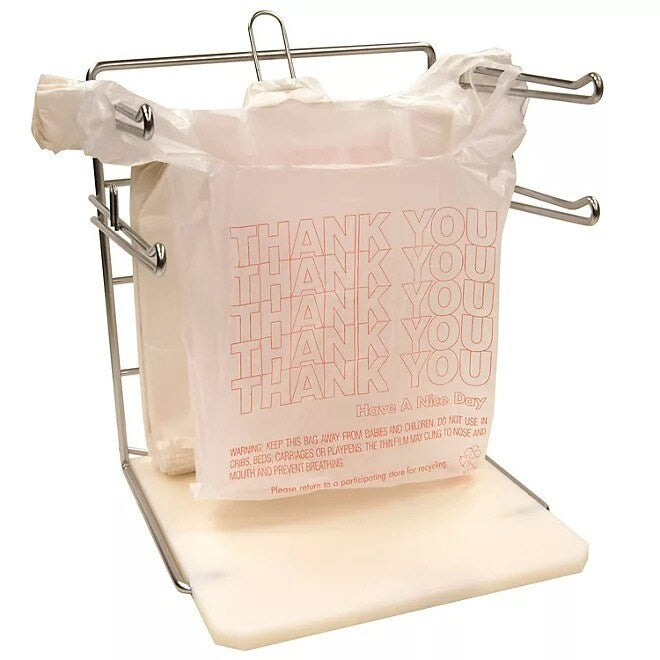 Small T Shirt Carry Out Bags 7 x 5 x 15 Inch Thank You Print