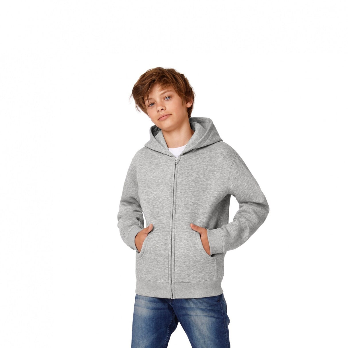 Gildan® Heavy Blend Youth Full Zip Hooded Long Sleeve Sweatshirt