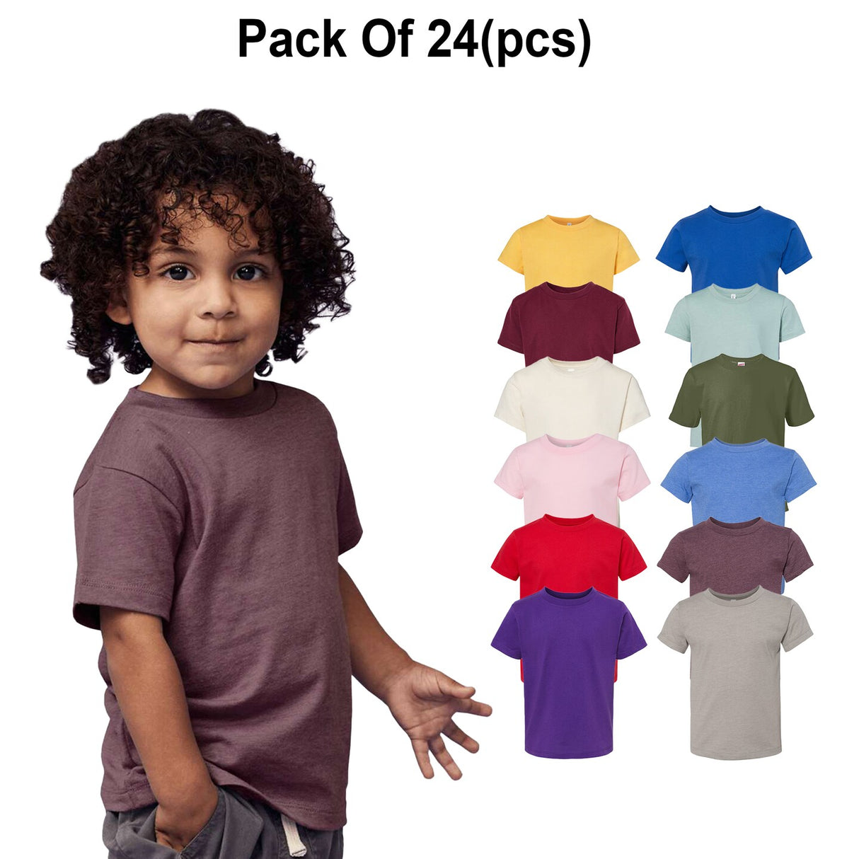 24 Pack: Bella + Canvas® - Toddler Jersey Short Sleeve Tee