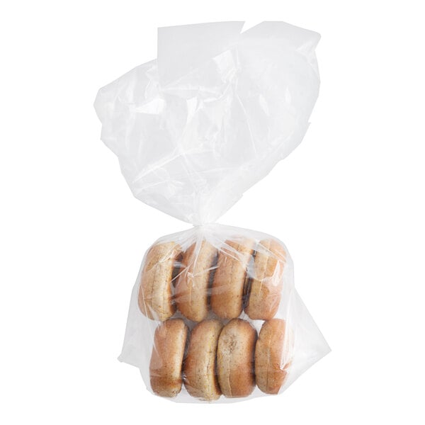 Original Bagels Tribute Baking Company New York Style Pre-Sliced Whole Wheat Mini Bagel 2 oz. - 144/Case