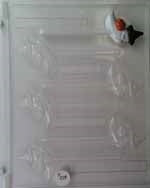 Flying Ghost In Hat Sucker Chocolate Mold