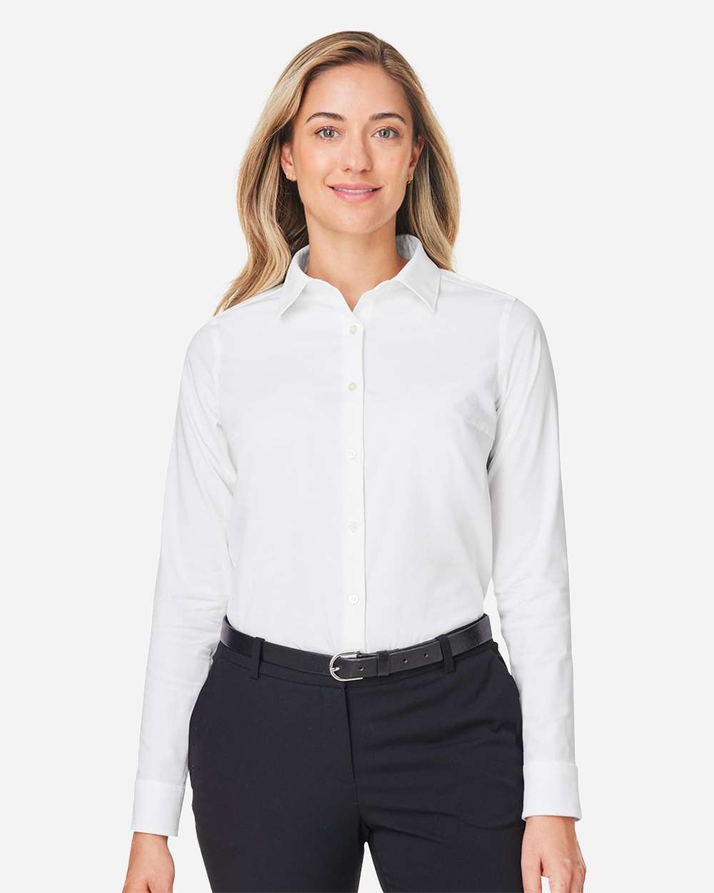 Devon & Jones® Women’s Poplin Dress Shirt Moisture-Wicking Stretch Fabric Elegant Workwear