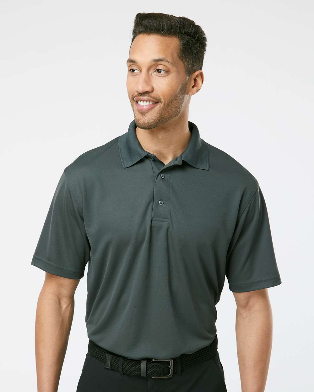 Paragon®Mens Saratoga Performance Mini Mesh Polyester Polo