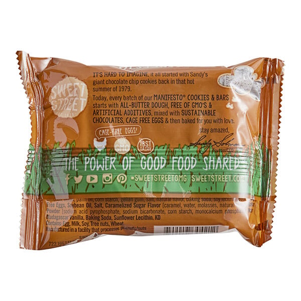 Sweet Street Desserts Toffee Crunch Blondie Brownie 3.6 oz. - 48/Case