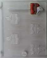 Ghost By Fence Chocolate Sucker Mold