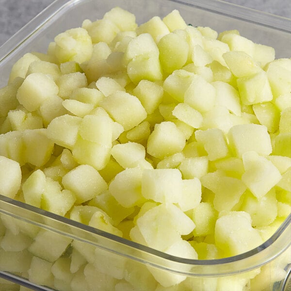 Dole Chef-Ready Cuts IQF Diced Apples 5 lb. - 2/Case