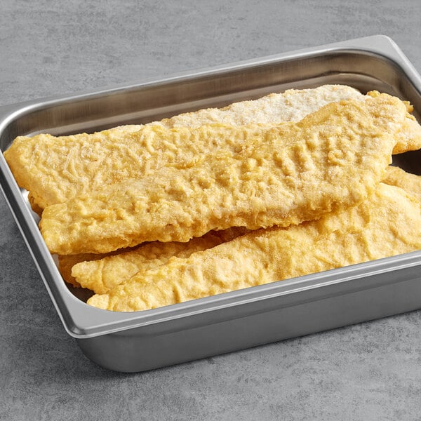High Liner Foods 9 oz. Budweiser Battered Wild Caught Alaska Pollock Fillets - 10 lb.