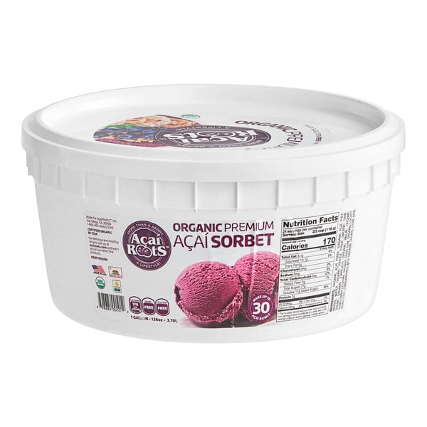 Acai Roots Organic Acai Sorbet 1 Gallon
