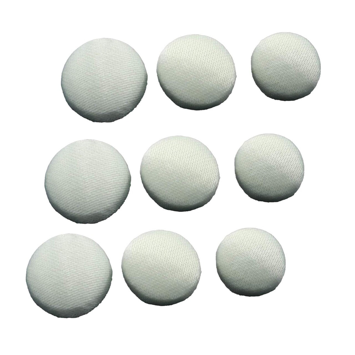 1 Dozen Bridal Ivory Buttons with Canvas Backing 11.5 mm for Wedding Dresses & Gowns