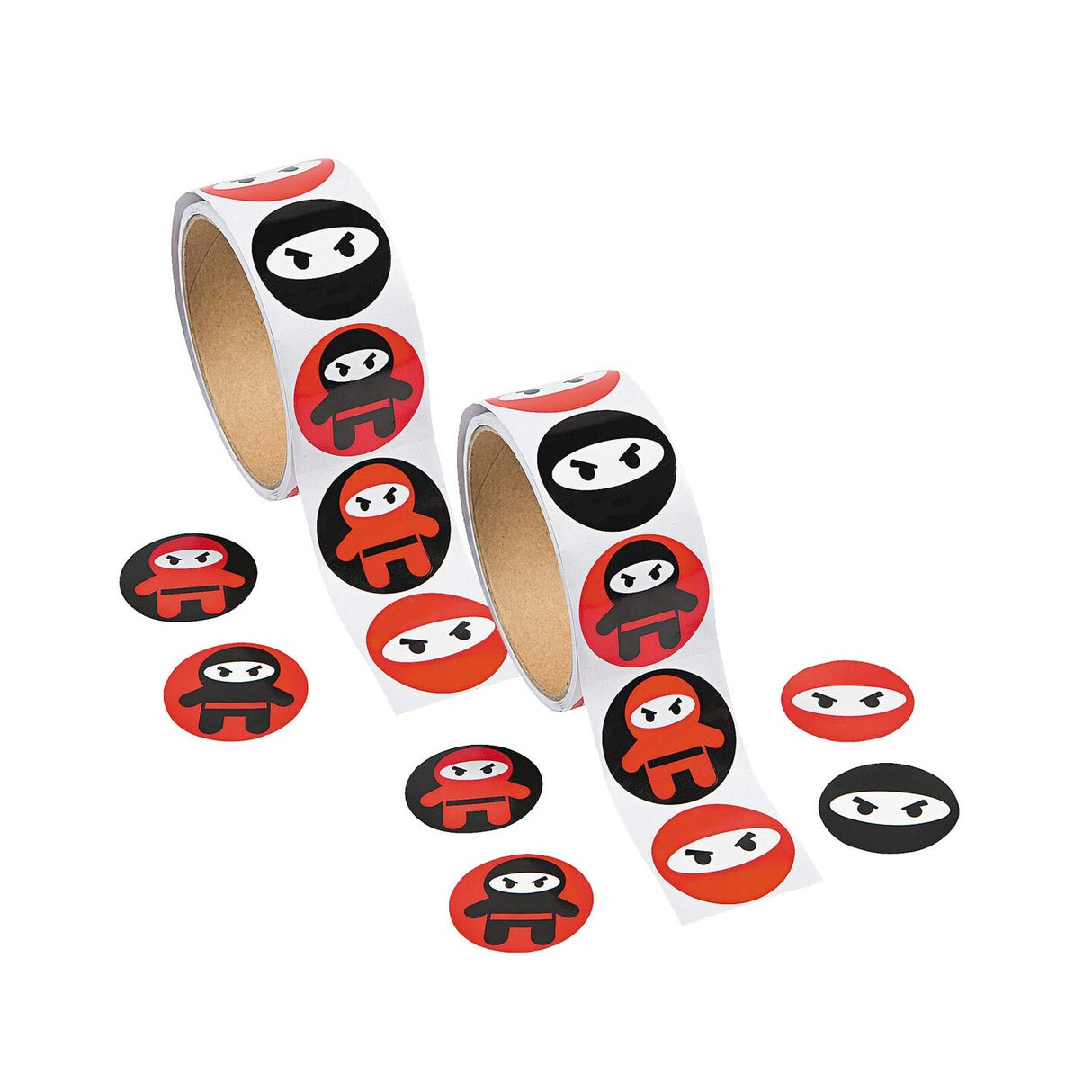 Ninja Sticker Roll 100 Pieces 1 3/4 Inch