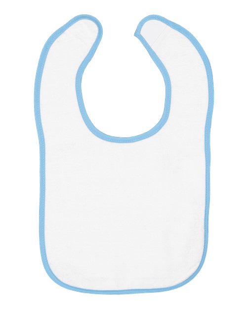 Rabbit Skins Infant Contrast Trim Terry Bib