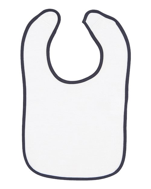 Rabbit Skins Infant Contrast Trim Terry Bib