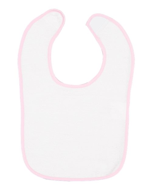 Rabbit Skins Infant Contrast Trim Terry Bib