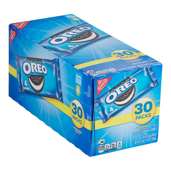 Nabisco Oreo 4-Count (1.59 oz.) Cookie Snack Pack - 120/Case