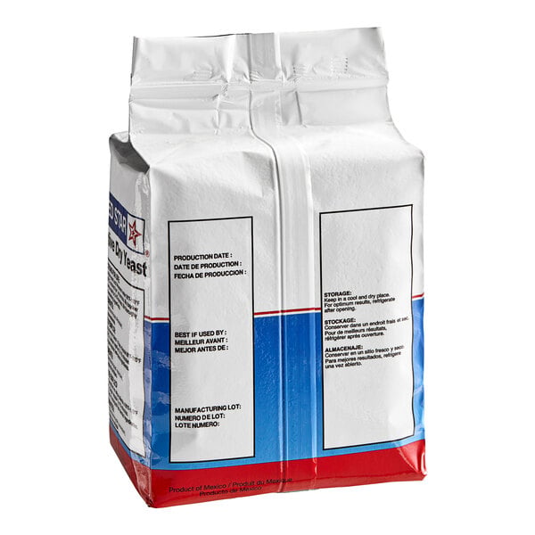 Lesaffre Red Star Bakers Active Dry Yeast 2 lb. Vacuum Pack - 12/Case