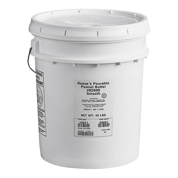 REESE'S All-Natural Smooth Pourable Peanut Butter Pail 45 lb.
