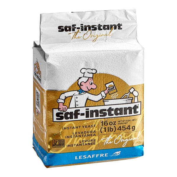 Lesaffre SAF-Instant Yeast 1 lb. Vacuum Pack - 20/Case