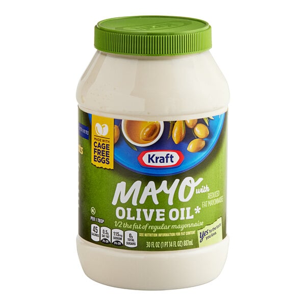 Kraft Olive Oil Mayonnaise 30 oz. - 12/Case