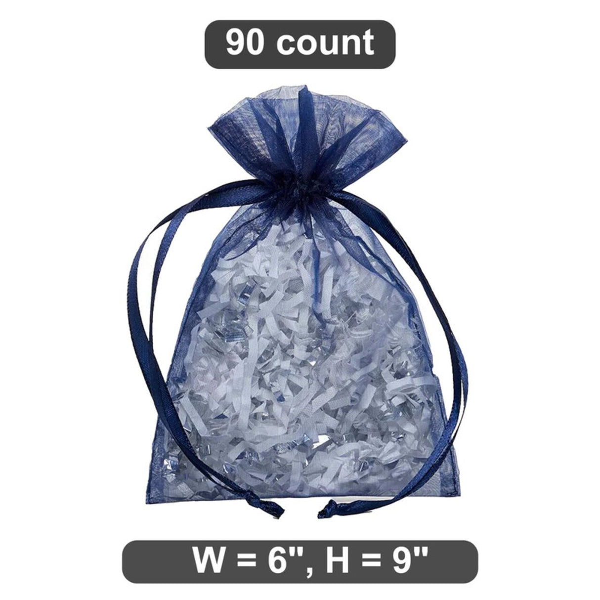 Charming 6” x 9” Organza Bags Elegant Gift Holders