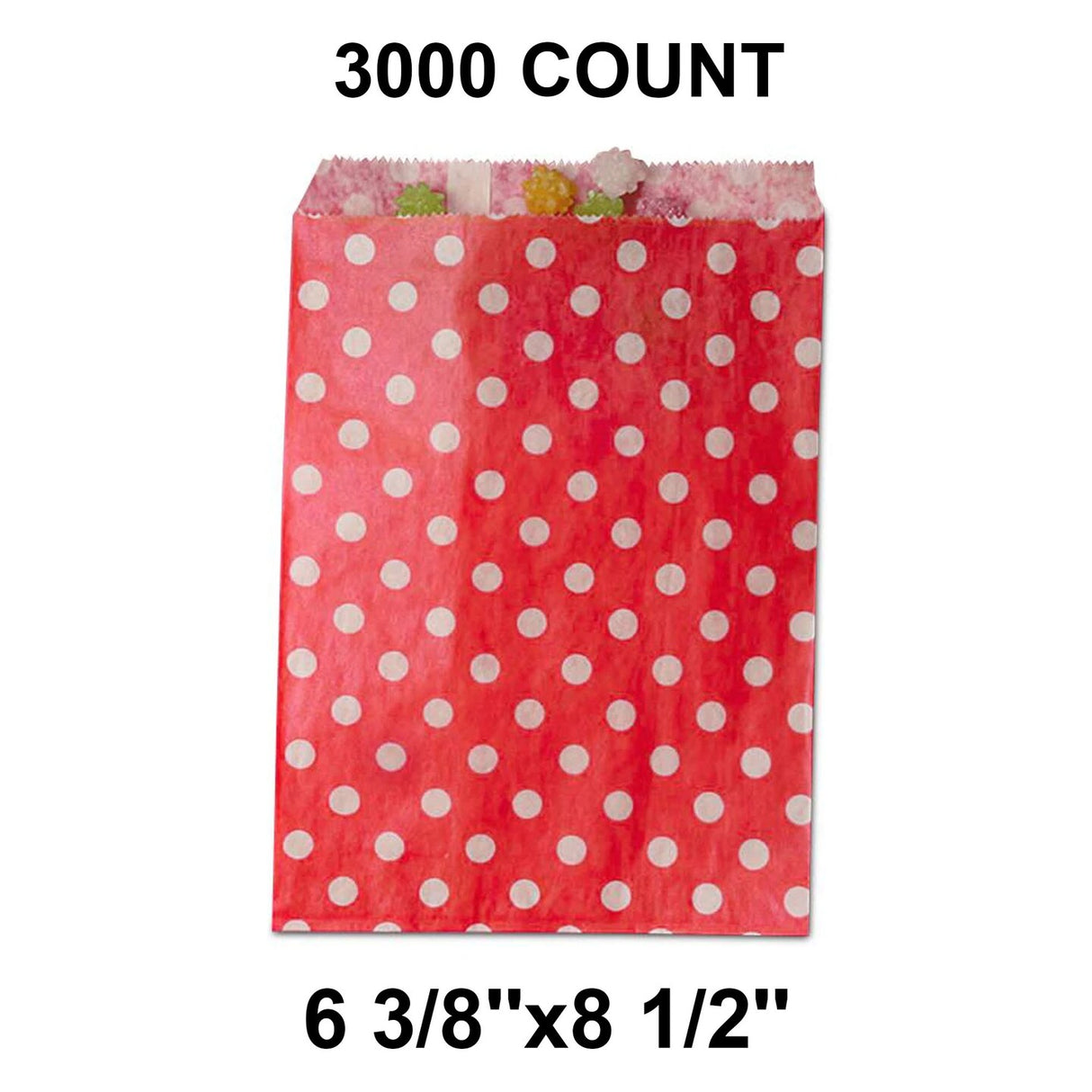 Roomy Small Dots Bags Ideal for Gifting 6 3/8" x 8 1/2"