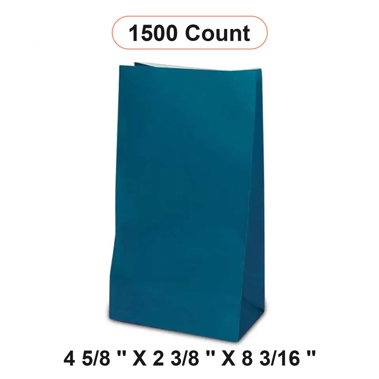 Colored Paper Gift Wrapping Bags 4 5/8'' x 2 3/8'' x 8 3/16''