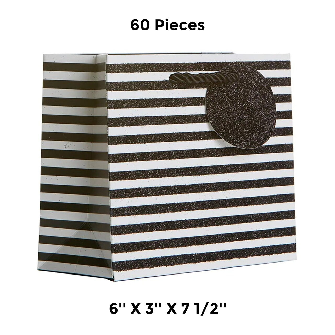 Patterned Gift Bags 6" X 3" X 7 1/2" Colorful Eco Packaging