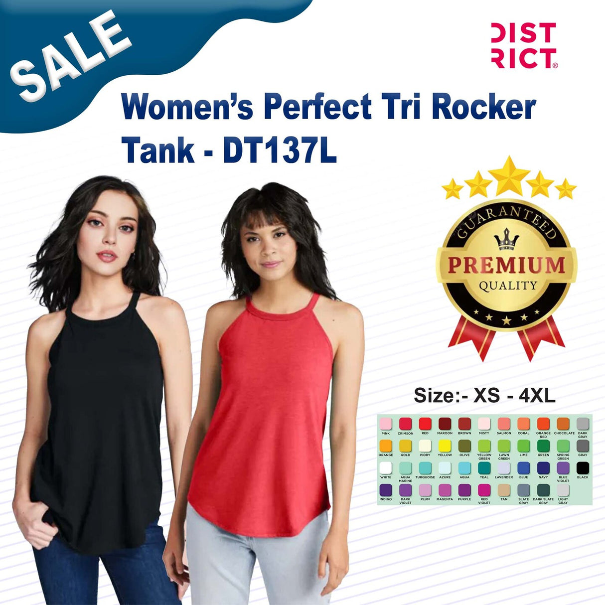 District® Women’s Perfect Tri Rocker Tank