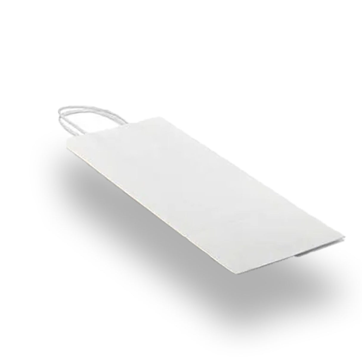 Plain White Kraft Shopping Bag 12" x 9" x 15 1/4"