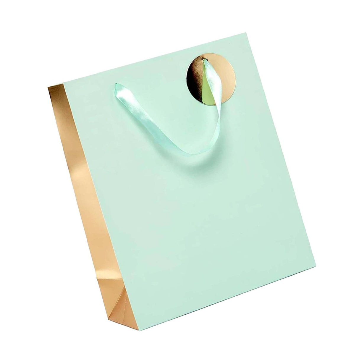 Elegant Two-Tone Metallic Euro Totes Compact 101/4'' x 43/4'' x 125/8''