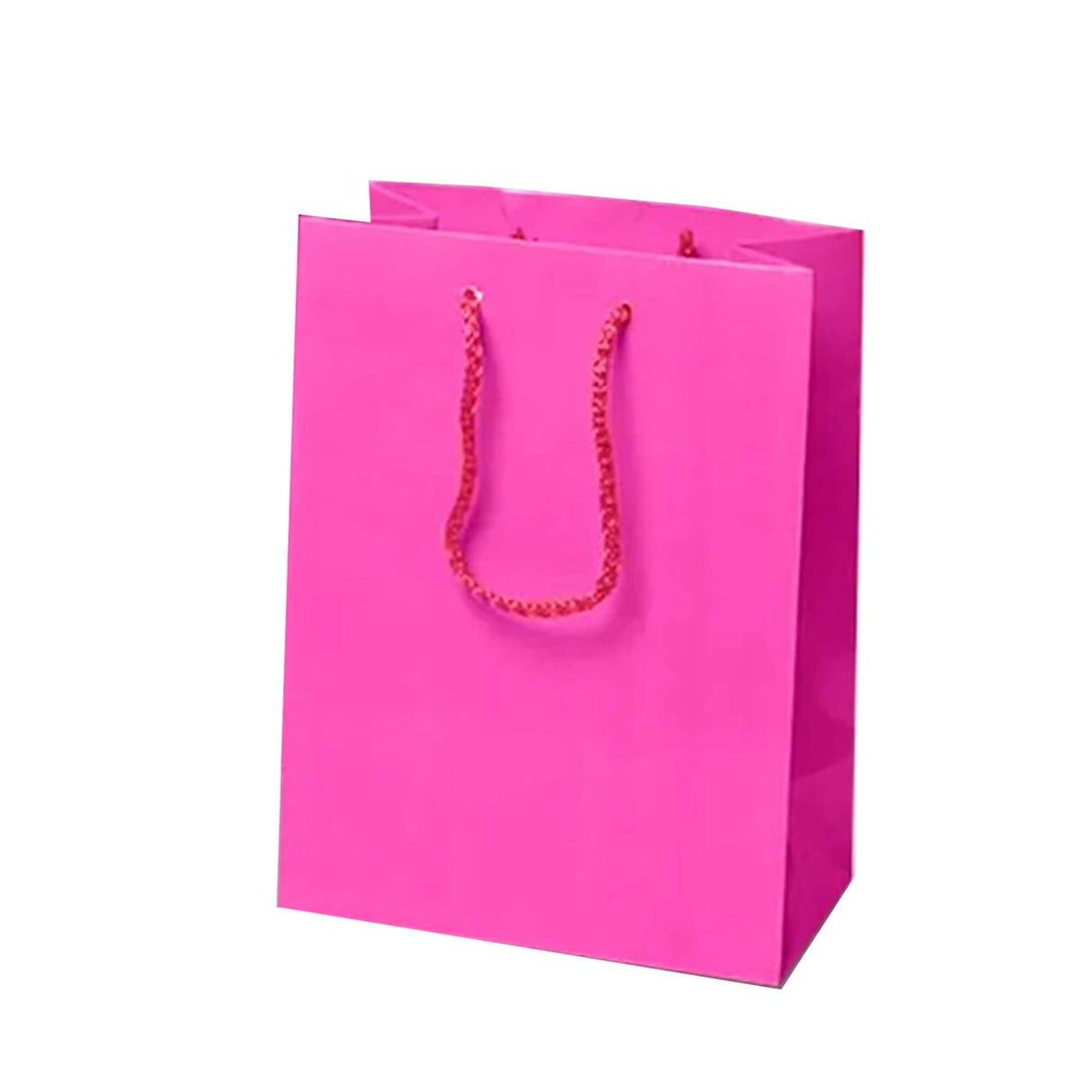 Chic Mini Glossy Paper Totes 6 1/4'' x 3 1/2'' x 8 1/2'' for Elegant Use
