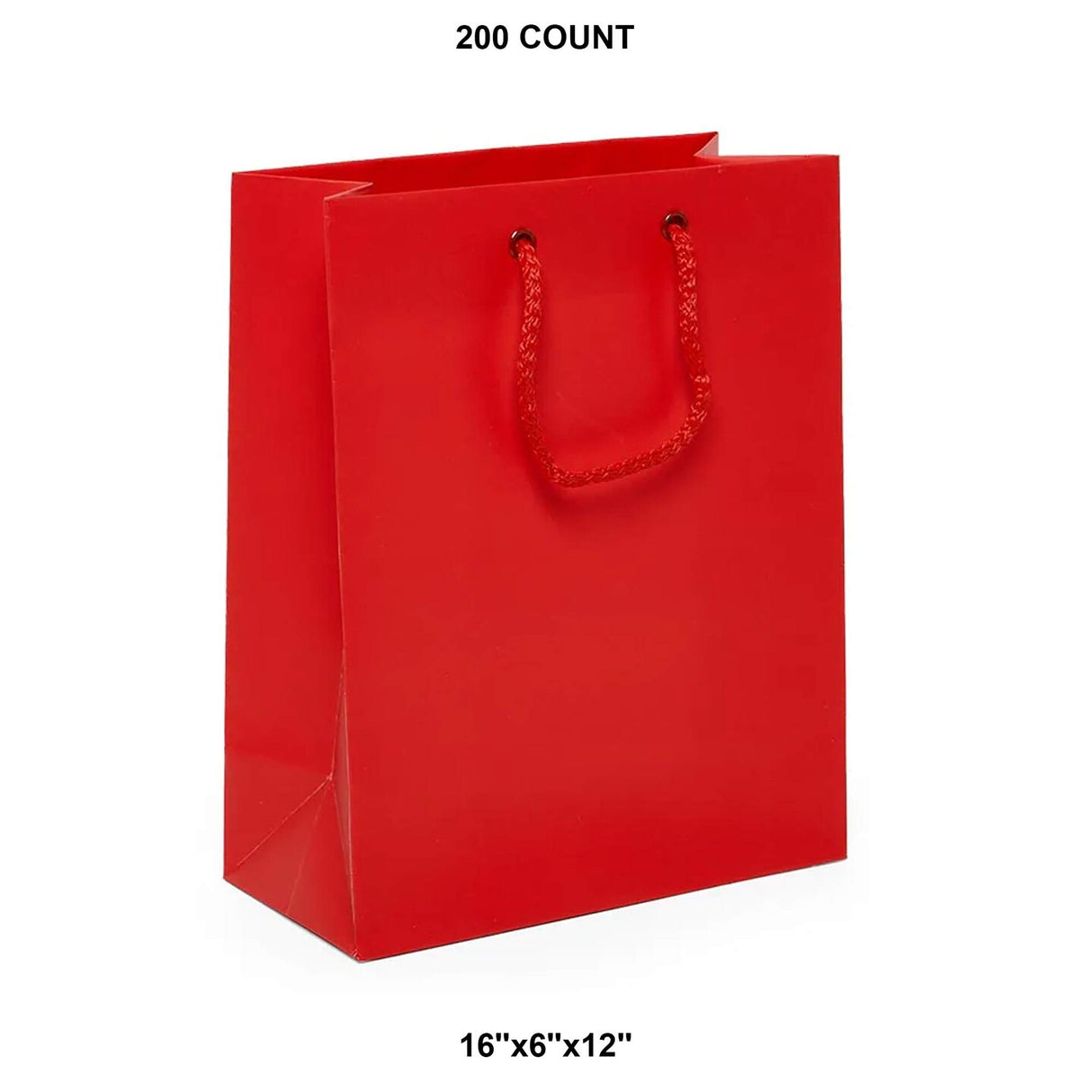 Elegant Matte Euro Tote 16" x 6" x 12"