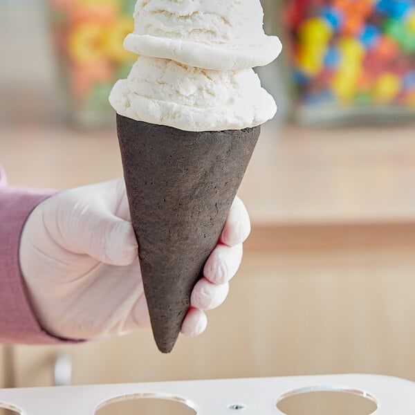 The Cone Guys Chocolate Cookie Ice Cream Cone - 120/Case