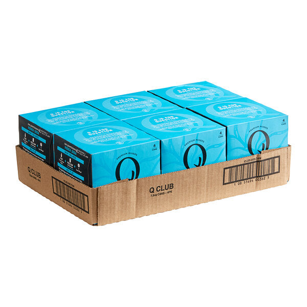 Q Mixers Premium Club Soda Can 7.5 fl. oz. - 24/Case