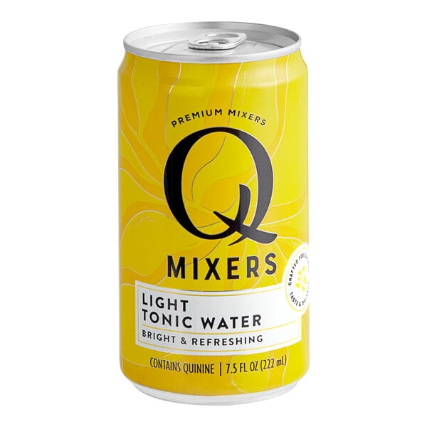 Q Mixers Light Tonic Water Can 7.5 fl. oz. - 24/Case