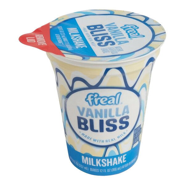 f'real Blend and Go Vanilla Bliss Milkshake 8 fl. oz. - 12/Case