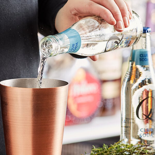 Q Mixers Premium Club Soda Bottle 6.7 fl. oz. - 24/Case