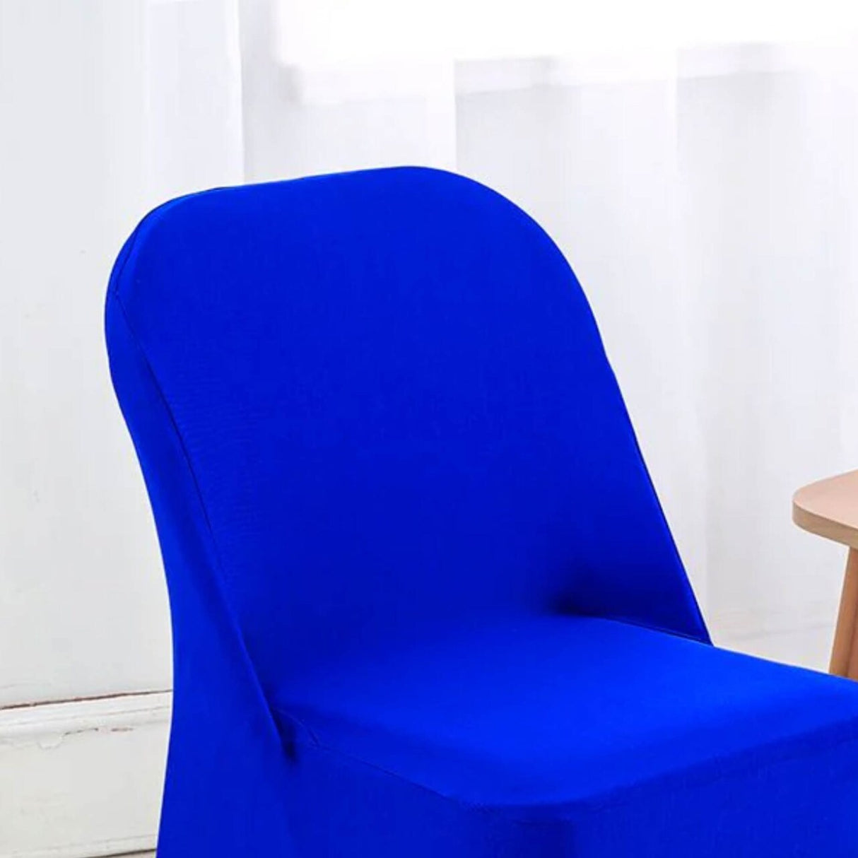 Royal Blue Folding Spandex Chair Cover for Event Seating