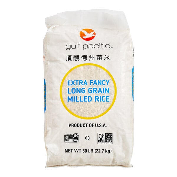 Gulf Pacific White Long Grain Rice 50 lb.